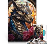 Puzzle 1000 pezzi per adolescenti Drago macchiato fantasy Vacanza a casa: uccidere il tempo Migliorare l'amore tra le coppie 75x50cm