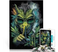 Puzzle 1000 pezzi per adolescenti Drago verde fumante Giocattoli educativi per l'apprendimento Giochi per famiglie grande regalo 52x38cm