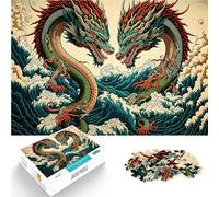 Puzzle 1000 pezzi per adolescenti Dragon Off Kanagawa Antistress Vacanza in patria Uccidere il tempo è ideale come regalo per tutta la famiglia 50x70cm