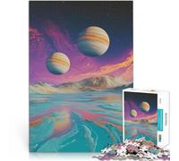 Puzzle 1000 pezzi per adolescenti Due pianeti sopra un deserto Gioco intellettuale giocattolo Attività divertenti a casa, regali di compleanno, regali di viaggio, 50x70cm