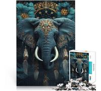 Puzzle 1000 pezzi per adolescenti Elefante magico della giungla Gioco di famiglia antistress sfida difficile Migliorare la memoria 75x50cm