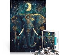 Puzzle 1000 pezzi per adolescenti Elefante misterioso per il giocattolo di sfida del gioco educativo perché è ideale come regalo per tutta la famiglia 52x38cm