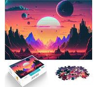 Puzzle 1000 pezzi per adolescenti Esplorando un mondo lontano giocattoli educativi per l'apprendimento Lista dei desideri con Babbo Natale 38x26cm