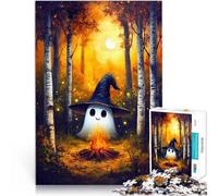 Puzzle 1000 pezzi per adolescenti Falò accogliente fantasma per il giocattolo di sfida del gioco educativo Decorazione perfetta 50x70cm