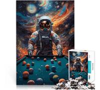 Puzzle 1000 pezzi per adolescenti Fantasia di astronauti da biliardo Analisi e logica Attività divertenti a casa, regali di compleanno, regali di viaggio, 38x26cm