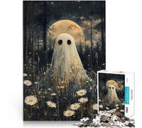 Puzzle 1000 pezzi per adolescenti Fantasma nella foresta Giocattolo educativo intellettuale decomprimente Migliorare la memoria 38x26cm