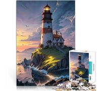 Puzzle 1000 pezzi per adolescenti Faro Oceano Fantasia Antistress Vacanza in patria Uccidere il tempo offerte come regali per tutta la famiglia 75x50cm