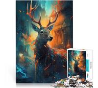 Puzzle 1000 pezzi per adolescenti Fata madrina dei cervi Antistress Vacanza in patria Uccidere il tempo Giocattoli per la decorazione della casa 52x38cm
