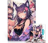 Puzzle 1000 pezzi per adolescenti Festa della città degli anime Sfida di gioco educativo giocattolo Regalo di compleanno, regali, arte murale 38x26cm