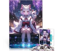 Puzzle 1000 pezzi per adolescenti Festival della notte di Kitsune Difficile Duro Ogni pezzo è unico - Gioco divertente e stimolante per tutta la famiglia 75x50cm