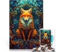 Puzzle 1000 pezzi per adolescenti Fiaba della Volpe Difficile da completare ma divertente e umoristico con poster abbinato e foglio di quiz 52x38cm