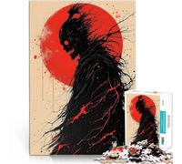 Puzzle 1000 pezzi per adolescenti Figura scura con luna rossa Giochi educativi Decorazione della casa Migliorare l'amore tra le coppie 38x26cm