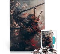 Puzzle 1000 pezzi per adolescenti fiore di ciliegio samurai Antistress Vacanza in patria Uccidere il tempo Un'opera d'arte 50x70cm