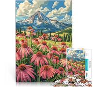 Puzzle 1000 pezzi per adolescenti Fiori di prato di montagna Giocattolo educativo per l'apprendimento Collezione di artisti, Belle arti 75x50cm