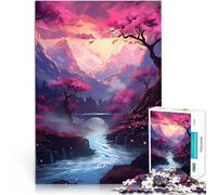 Puzzle 1000 pezzi per adolescenti Fioritura di ciliegio al mattino Gara di velocità delle mani è ideale come regalo per tutta la famiglia 75x50cm