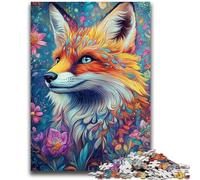 Puzzle 1000 pezzi per adolescenti Flower Fox Giocattolo educativo intellettuale decomprimente Decorazione perfetta 50x75cm