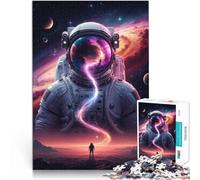 Puzzle 1000 pezzi per adolescenti Flusso cosmico dell'astronauta Giochi educativi Decorazione della casa regali per amici e familiari 52x38cm