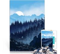 Puzzle 1000 pezzi per adolescenti Foresta Blu Aiuta il cervello ad allenare i giocattoli che creano dipendenza per coltivare la pazienza Buon regalo 38x26cm