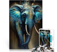 Puzzle 1000 pezzi per adolescenti Foresta colorata degli elefanti Gioco educativo per famiglie perché è ideale come regalo per tutta la famiglia 52x38cm