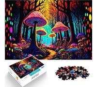 Puzzle 1000 pezzi per adolescenti Foresta di funghi Difficile da completare ma divertente e umoristico perché è ideale come regalo per tutta la famiglia 52x38cm