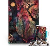 Puzzle 1000 pezzi per adolescenti Foresta mistica Difficile da completare ma divertente e umoristico Collezione di artisti, Belle arti 75x50cm