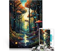 Puzzle 1000 pezzi per adolescenti Foresta psichedelica Giocattoli educativi per l'apprendimento Giochi per famiglie Un'opera d'arte 38x26cm