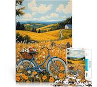 Puzzle 1000 pezzi per adolescenti Fuga nella campagna dorata Allena il tuo cervello e le tue mani Collezione di artisti, Belle arti 52x38cm