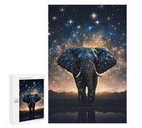 Puzzle 1000 pezzi per adolescenti Galactic Elephant Majesty - 6 puzzle per adulti giochi relax, un'opera d'arte per compleanno, Natale, 1000 pezzi