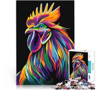 Puzzle 1000 pezzi per adolescenti Gallo colorato Antistress Vacanza in patria Uccidere il tempo Giocattoli per la decorazione della casa 52x38cm