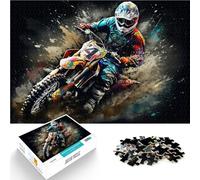 Puzzle 1000 pezzi per adolescenti Gare di motocross Antistress Vacanza in patria Uccidere il tempo Migliorare l'amore tra le coppie 70x100cm