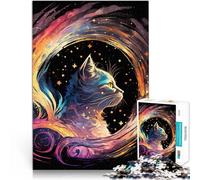 Puzzle 1000 pezzi per adolescenti Gattini interstellari Giocattoli educativi per l'apprendimento Giochi per famiglie decorazione murale 75x50cm