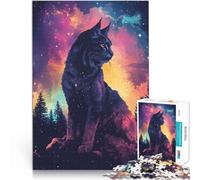 Puzzle 1000 pezzi per adolescenti Gatto Cosmico Aiuta il cervello ad allenare i giocattoli che creano dipendenza per coltivare la pazienza gioco di sfida unico 26x38cm