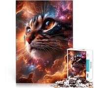 Puzzle 1000 pezzi per adolescenti Gatto cosmico Antistress Vacanza in patria Uccidere il tempo Adatto per la decorazione del desktop 50x70cm