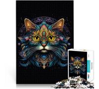 Puzzle 1000 pezzi per adolescenti gatto kintsugi astratto Gioco impegnativo e gioco in famiglia Giocattoli per la decorazione della casa 75x50cm