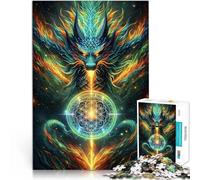 Puzzle 1000 pezzi per adolescenti Geometria Sacra del Drago Allena il tuo cervello e le tue mani Regalo di compleanno, regali, arte murale 38x26cm
