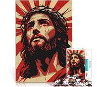 Puzzle 1000 pezzi per adolescenti Gesù Cristo Corona di Spine Arte Religiosa Gioco a quiz Ogni pezzo è unico - Gioco divertente e stimolante per tutta la famiglia 50x70cm
