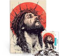 Puzzle 1000 pezzi per adolescenti Gesù Cristo Corona di Spine Gioco di famiglia antistress sfida difficile Regalo di compleanno 75x50cm