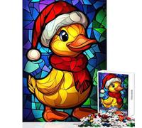 Puzzle 1000 pezzi per adolescenti giocattoli antistress a forma di anatroccolo di Natale regali di Babbo Natale segreto giochi educativi per migliorare l'amore tra coppie dimensioni 50x75cm