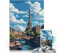 Puzzle 1000 pezzi per adolescenti Graffiti di Parigi Francia Gioco impegnativo e gioco in famiglia Gioco educativo per compleanno e Natale 52x38cm