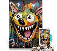 Puzzle 1000 pezzi per adolescenti Graffiti di strada pazzeschi Gioco di famiglia antistress sfida difficile Decorazione della casa 75x50cm