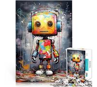 Puzzle 1000 pezzi per adolescenti Graffiti Robot Deligh per il giocattolo di sfida del gioco educativo Gioco educativo per compleanno e Natale 75x50cm