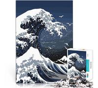 Puzzle 1000 pezzi per adolescenti Grande Onda Giappone Antistress Vacanza in patria Uccidere il tempo Migliorare l'amore tra le coppie 52x38cm