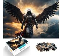 Puzzle 1000 pezzi per adolescenti Guardiano dei cieli per il giocattolo di sfida del gioco educativo con poster abbinato e foglio di quiz 38x26cm