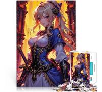 Puzzle 1000 pezzi per adolescenti Guerriera Anime Giocattolo educativo intellettuale decomprimente Migliorare l'amore tra le coppie 38x26cm