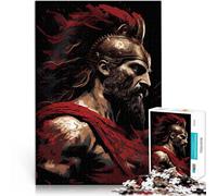 Puzzle 1000 pezzi per adolescenti Guerriero romano per il giocattolo di sfida del gioco educativo con poster abbinato e foglio di quiz 52x38cm