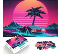 Puzzle 1000 pezzi per adolescenti Guidando verso il futuro Giocattoli di gioco impegnativi con pezzi completamente interconnessi di forma casuale 38x26cm