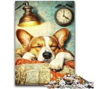 Puzzle 1000 pezzi per adolescenti Happy Corgi Giocattolo educativo intellettuale decomprimente Decorazione perfetta 26x38cm