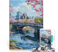 Puzzle 1000 pezzi per adolescenti Hiroshima, Giappone Antistress Vacanza in patria Uccidere il tempo Gioco educativo per compleanno e Natale 75x50cm