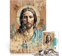 Puzzle 1000 pezzi per adolescenti Icona di Gesù Cristo Kintsugi Giochi educativi Decorazione della casa Adatto per la decorazione del desktop 75x50cm
