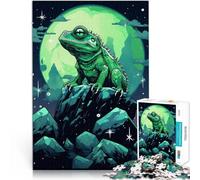 Puzzle 1000 pezzi per adolescenti Iguana su una roccia Giocattolo educativo intellettuale decomprimente perché è ideale come regalo per tutta la famiglia 38x26cm